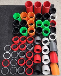 50 Piece 2.5 Inch Exhaust Header Modeling Kit