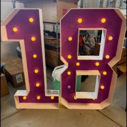 4 FT Light Up Marquee Numbers