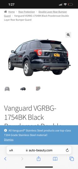 Vanguard Protection Bumper For Rear