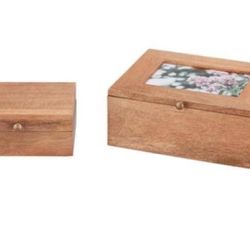 Jewelry Box, Trinket Box With Photo Insert
