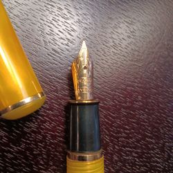 Fabulous 14 KT Gold Caribbean Seas Fountain Pen See Our Other Great Art Jewelry Antiques  Sports Collectibles Items Now Posted