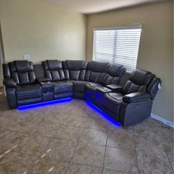 Power Sectional Sofa ⚜️ Sofá Seccional Electrico 🚚[Fast-Delivery]💨