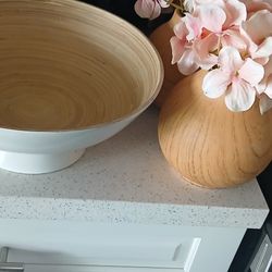 Decor Bowl And 2 Vases 
