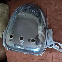 Cat & Small Dog Clear Back Pack Carrier