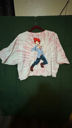 Anime Tie-Dye Crop T-Shirt