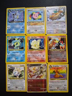 Pokemon vintage cards