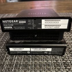 Router Modem Combo NETGEAR C3700 WiFi 3.0 N600 Black