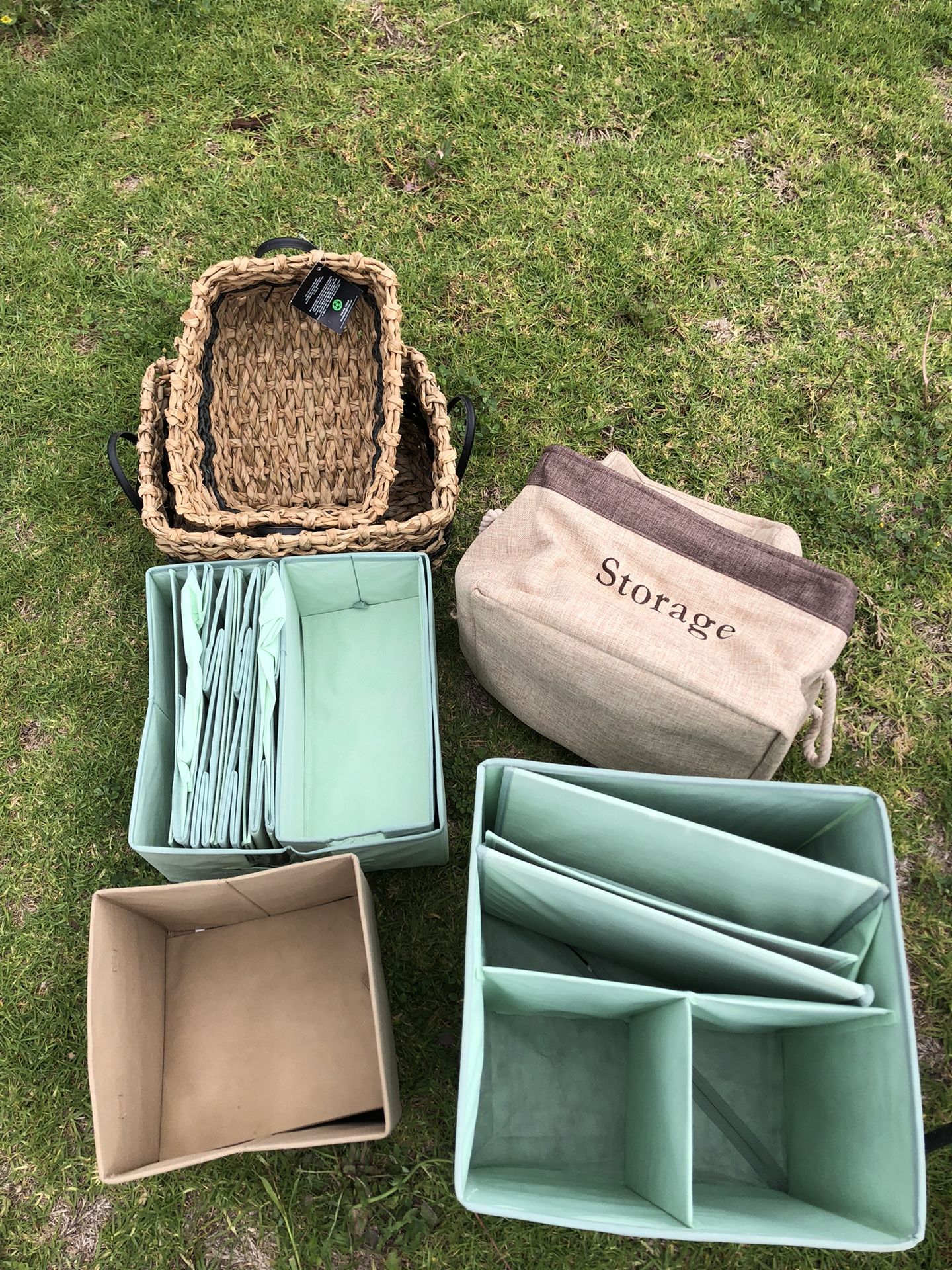 closet kitchen storage baskets foldable linen bin systems