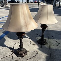 Barnes and Ivy Astor 34" High 4-Light Tortoise Shell Glass Table Lamp