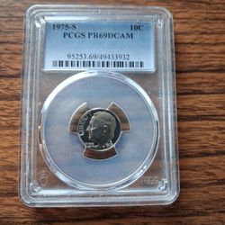 1975s Pr69 Dcam Dime