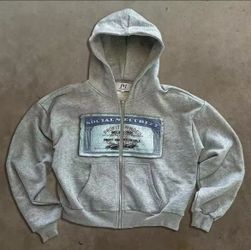 Size S Gray Social Security Hoodie Brand New