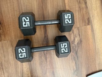 25 lbs. dumbbell pair