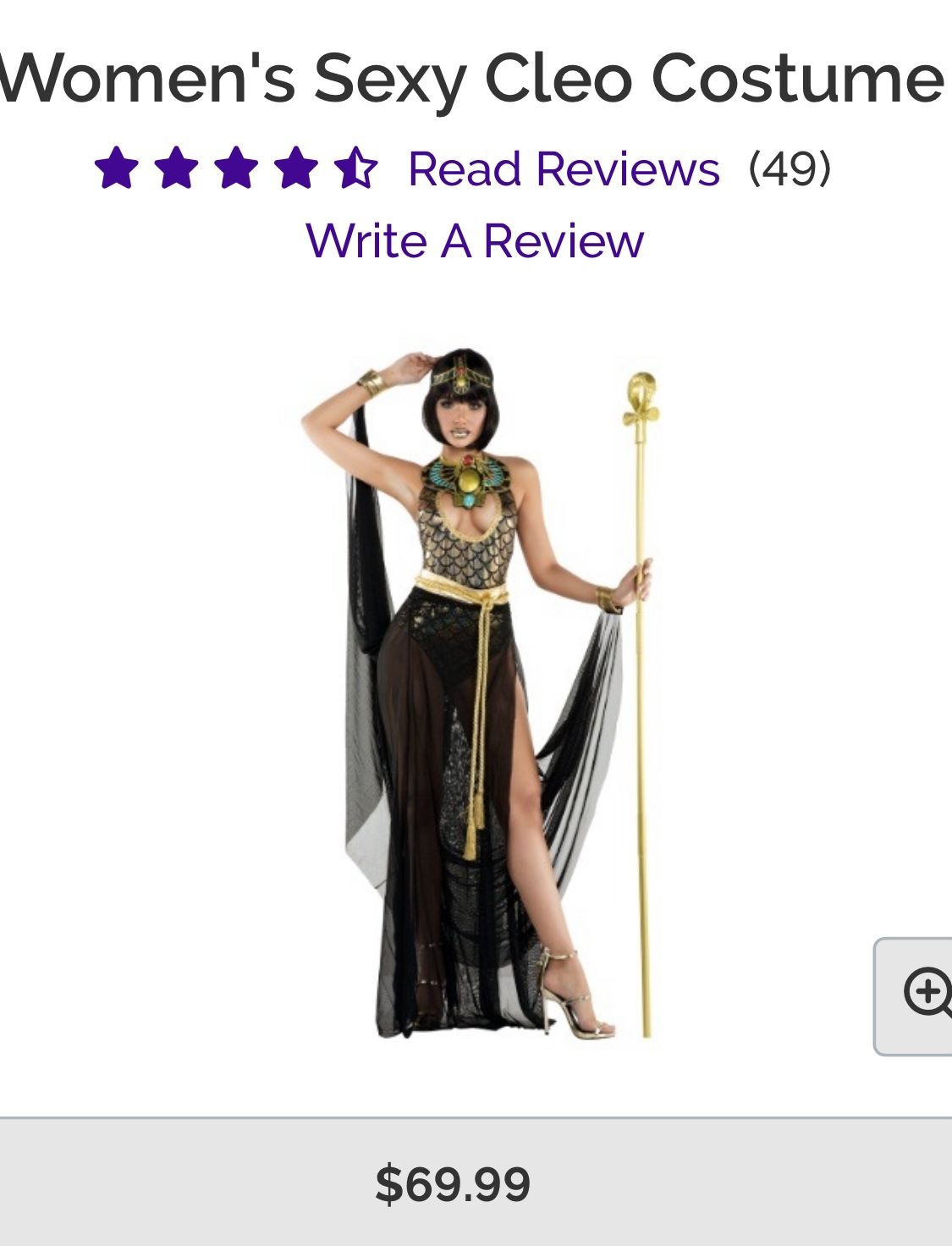 Sexy Cleo Costume