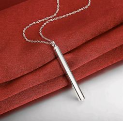 Stainless steel long elegant pendant