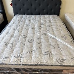 Queen Frame With Mattress New Mattresses New Pillowtop New Memory Foam New Bed Frames Nuevo Colchones Camas Nuevas ‼️ 
