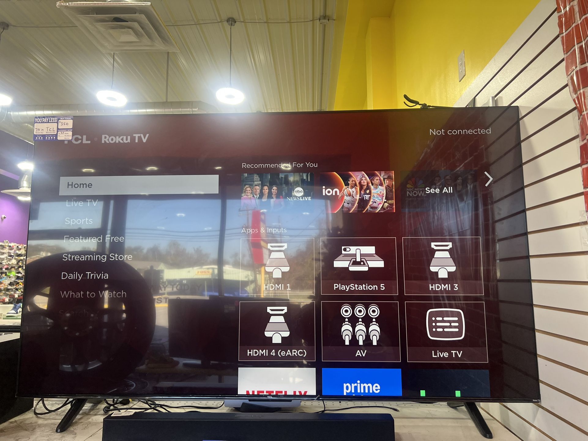 75 Inch TCL 