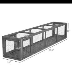 Wooden Cat Run with Weather Protection,