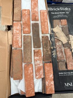 Thin brick sheets- Noble red clay brick