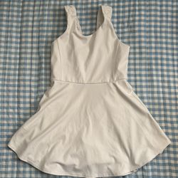 Old Navy Active PowerSoft White Athletic Dress