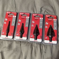 Milwaukee Oxide Step Drill Bits (#1, #4, #9, #12)