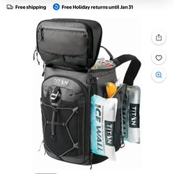 New  Black Titan Arctic Zone Backpack Cooler
