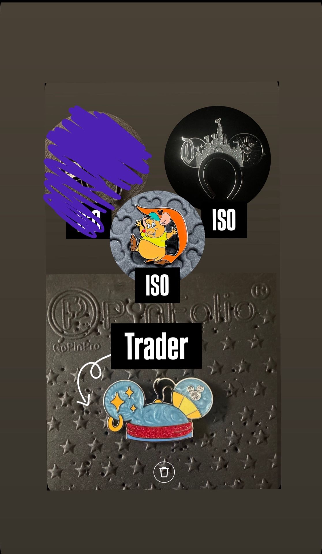 Disney Pins Hidden Mickey Trader & ISO