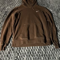 Brown Nike solo swooosh men’s fleece pullover hoodie men’s size L