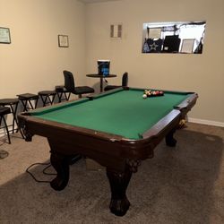 Pool Table For Sale With Accessories 