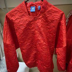 Adidas Floral Bomber Jacket (Red)