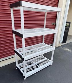 36”w, 18”d, 56”h,  Storages rack Shelves