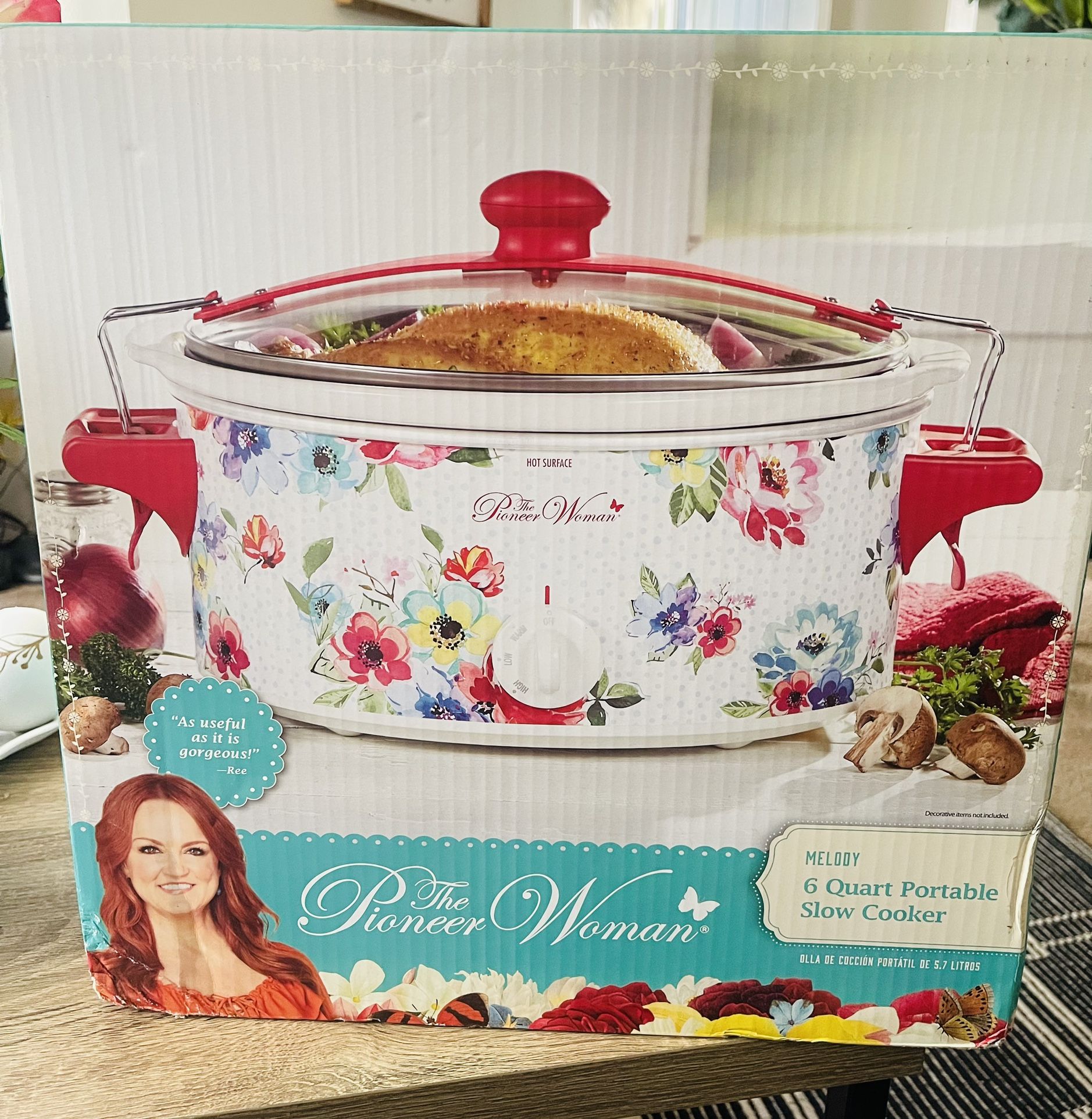 6 Quart Portable Slow Cooker-new!