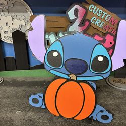 Stitch pumpkin