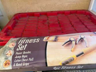 4pc Fitness Set – Power Bender, Jump Rope & More