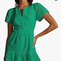 Green summer dress