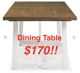 72” Solid Wood Dining Table!