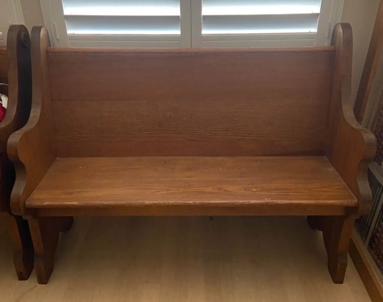 Antique Church Pew