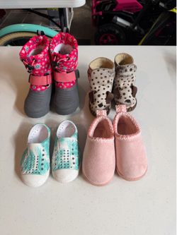 Baby and toddler shoes and boots size 6