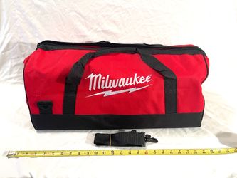 Brand new Milwaukee, seven tool capacity tool bag with shoulder strap
