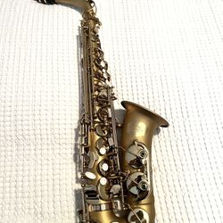 New Eastrock  Alto Saxophone E Flat, Case, Mouthpiece, Cleaning Cloth & Rod, Gloves, Neck Strap, Frosted Golden