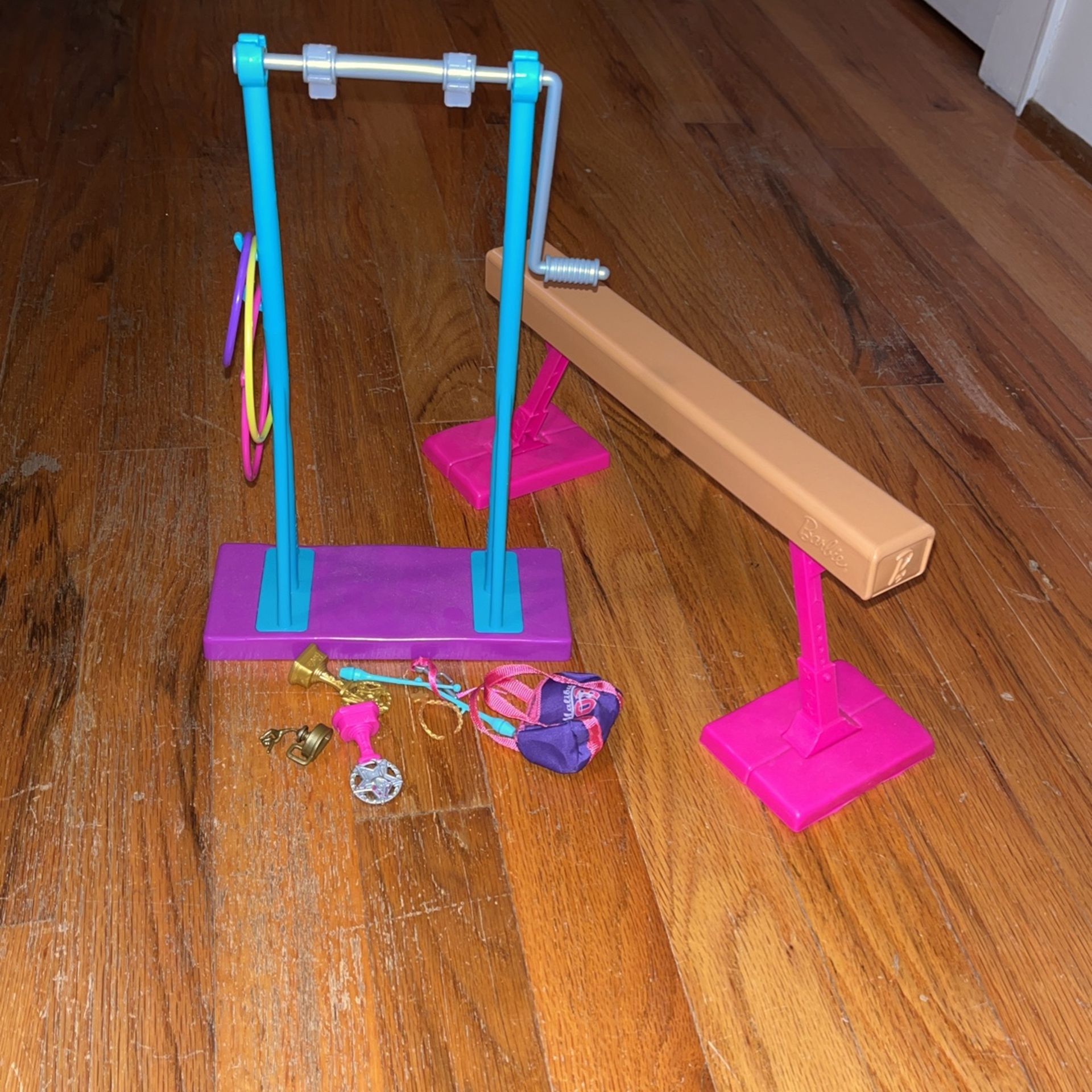 Gymnastics Barbie Set