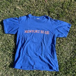 single stitch newport blue tee from 1991 size large