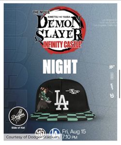 🔥 Dodgers x Demon Slayer Hat – Infinity Castle Night Exclusive 🧢