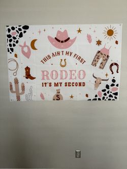 Ain’t My First Rodeo, It’s My Second Birthday Sign 