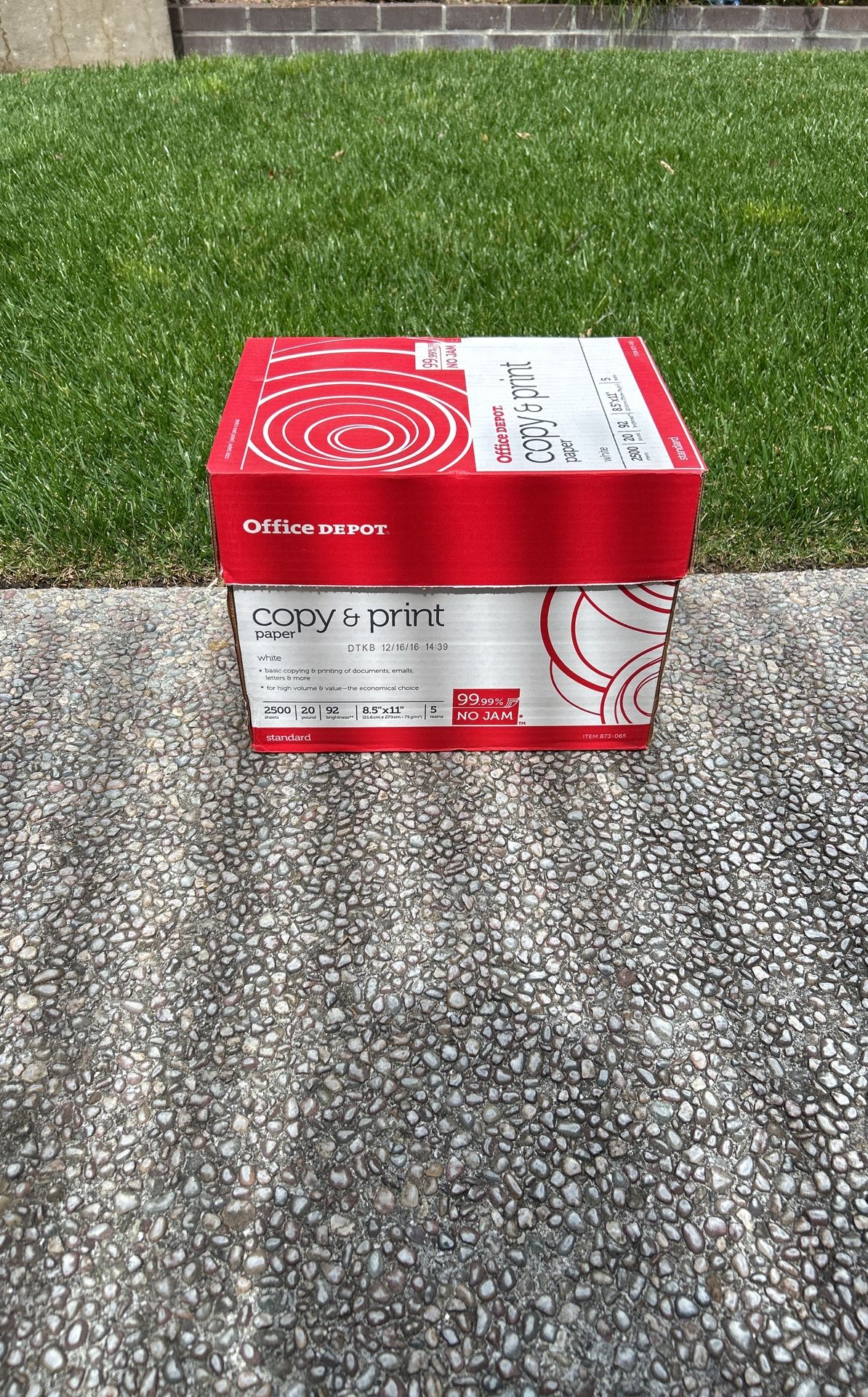 Case Of Copier/Printer Paper, 2500 Sheets