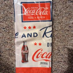 2 Coca Cola Very Thin Hand Towels 