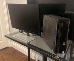 Desktop Computer And Monitor Fully Working 