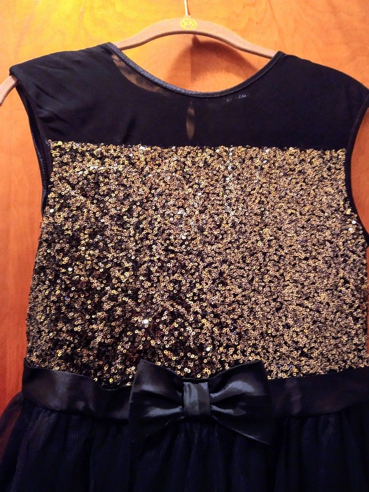 Gold And Black Dress