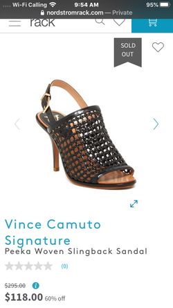 Vince Camuto Peeka Woven Slingback Sandals