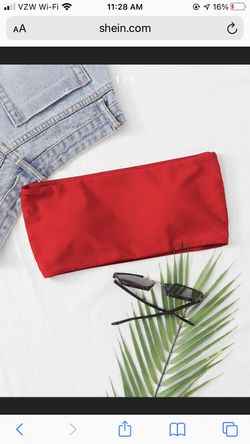 Shein Bandeau Swimsuit Top 