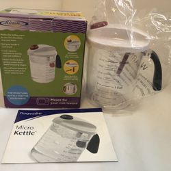 Miracle Ware Microwave Kettle 16oz Brand New